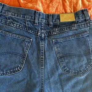 Vintage lee high waist dark blue denim jeans